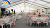  Luxury aluminum frame wedding tent with lining and curtain decoration for outdoors 500 seats banquet party event